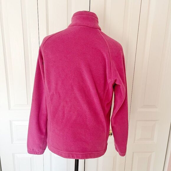 Columbia Full Zip Fleece Polyester Large Mock Neck Jacket - Picture 3 of 13